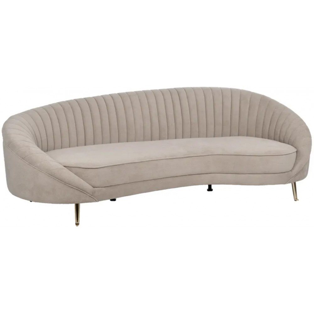 Sofa 3 Plätze Taupe Stoff Golden Fee 247cm IXIA IXIA - 1