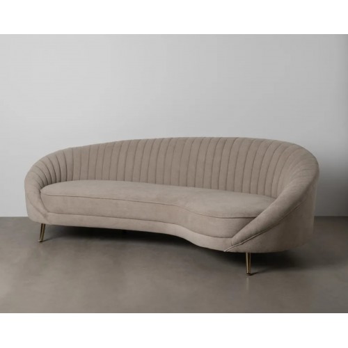 Sofa 3 Plätze Taupe Stoff Golden Fee 247cm IXIA IXIA - 1