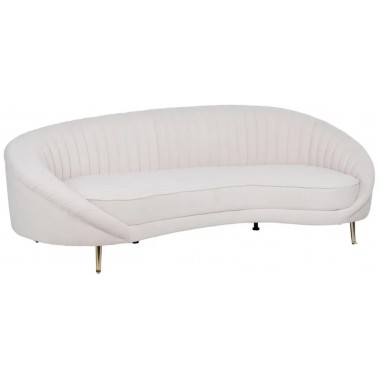 Sofa 3 Platz Beige Stoff Golden Feet 247cm IXIA IXIA - 1