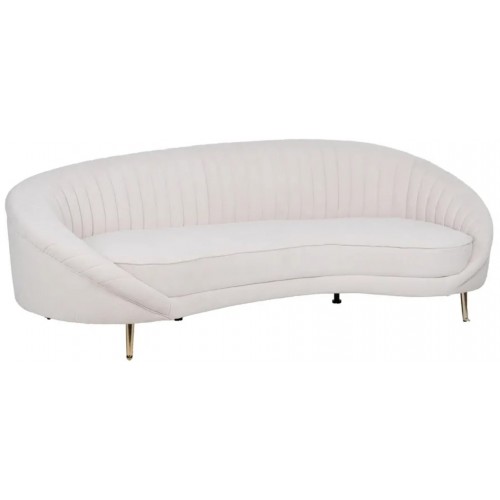 Sofa 3 Platz Beige Stoff Golden Feet 247cm IXIA IXIA - 1