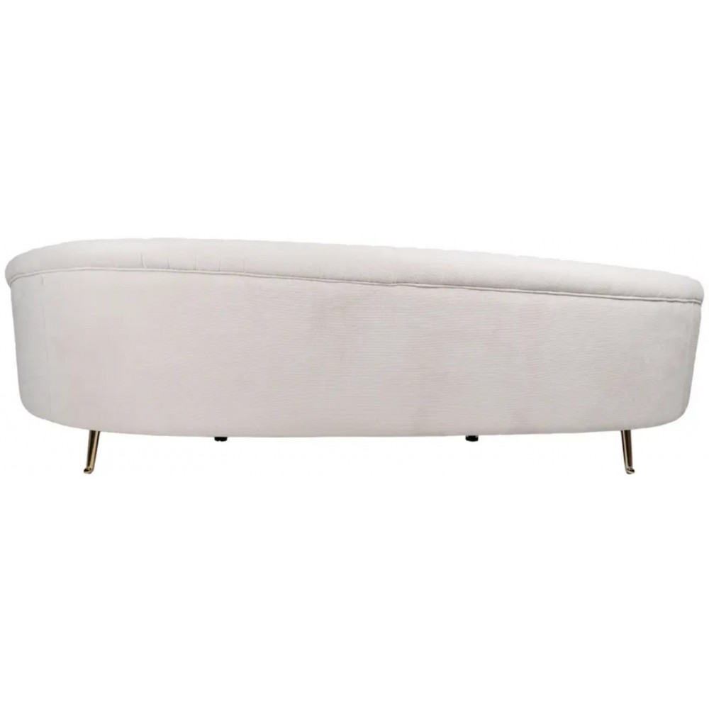 Sofa 3 Platz Beige Stoff Golden Feet 247cm IXIA IXIA - 4