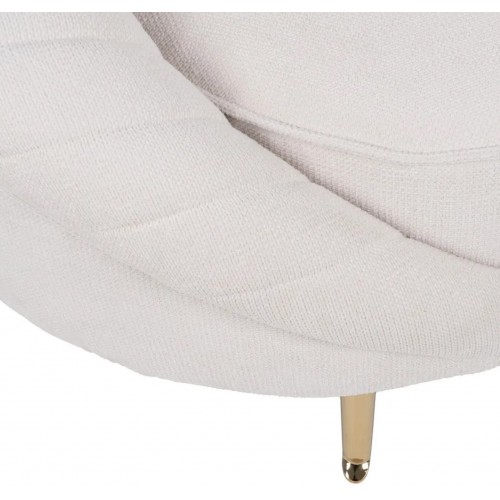 Sofa 3 Place Beige Fabric Golden Feet 247cm IXIA IXIA - 8