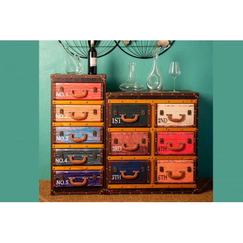 Möbel 6 Farbige Schubladen MARCO SOCADIS - 5