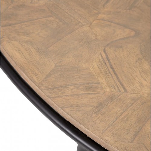Mesa de centro natural redonda Ø120cm Ketan IXIA - 5