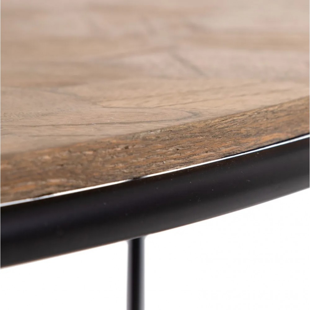 Mesa de centro natural redonda Ø120cm Ketan IXIA - 7