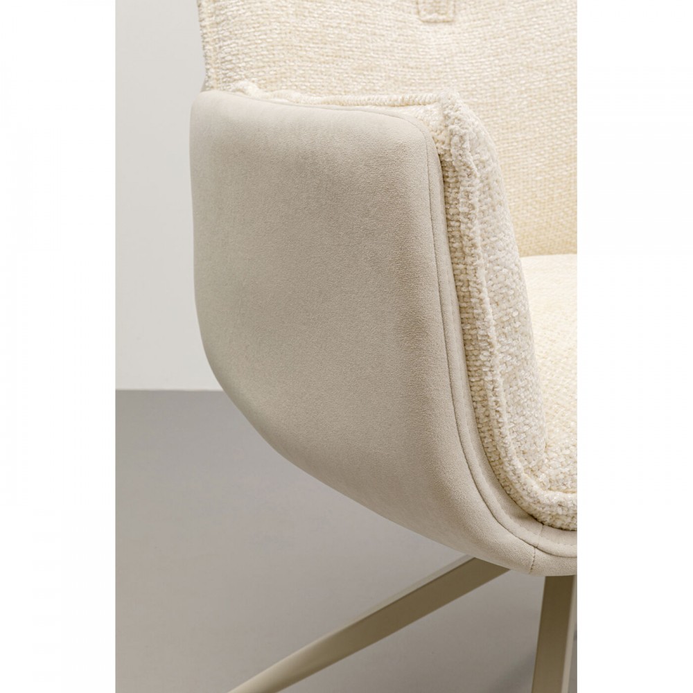 HILLA witte roterende stoel Kare design - 5