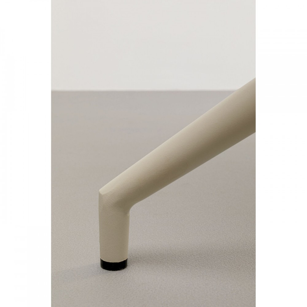 White swivel chair cream with armrests HILLA Kare design - 7
