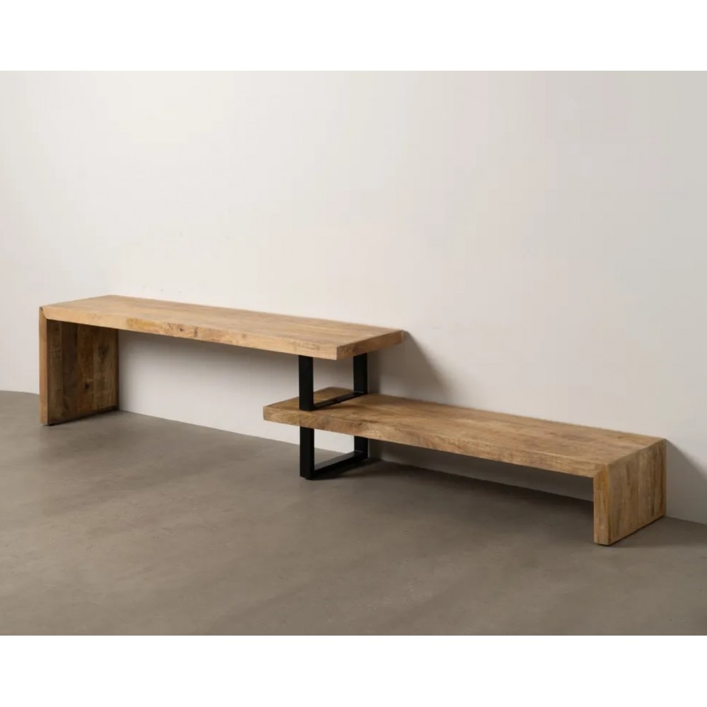 Muebles de TV mango madera y metal 265cm IXIA IXIA - 2