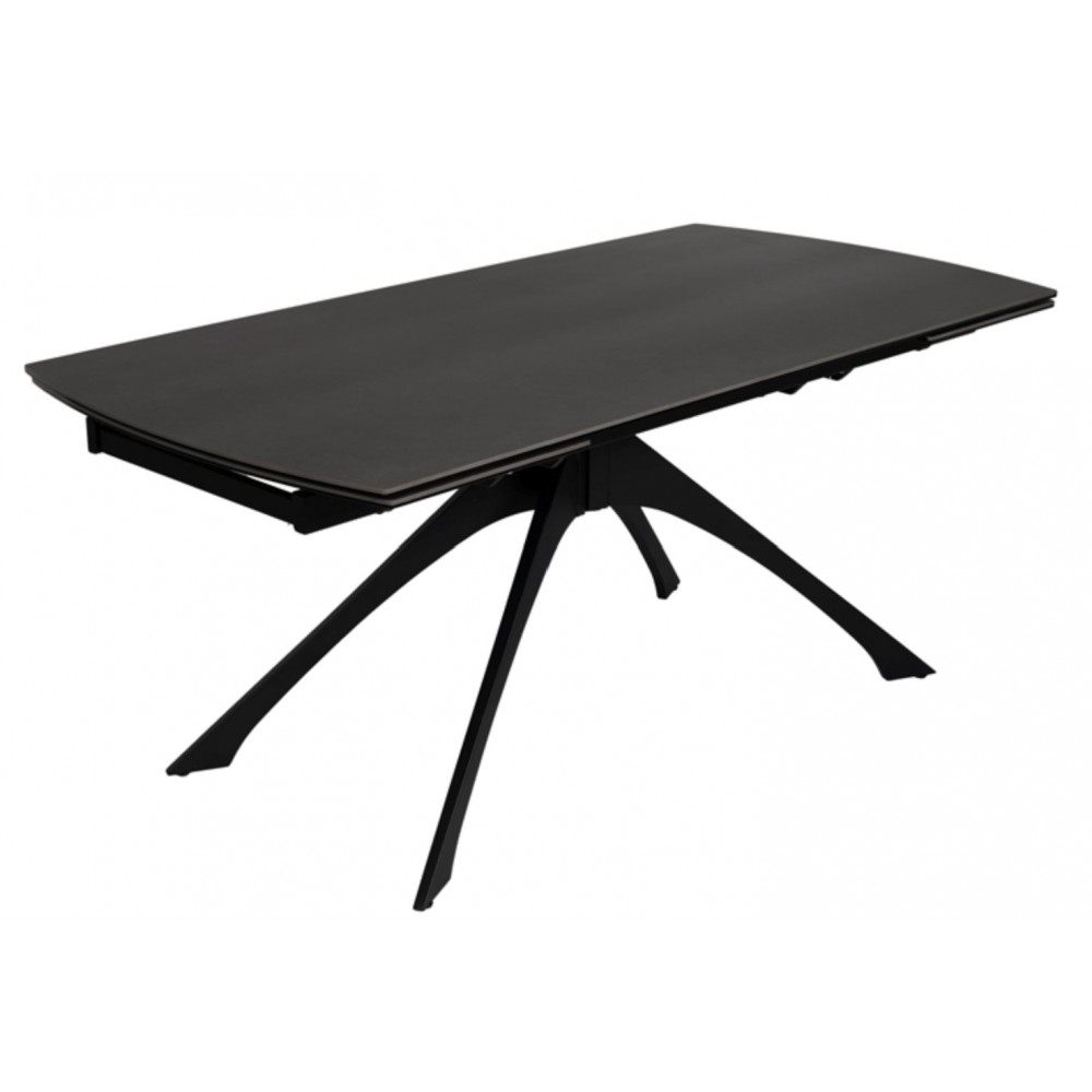 Ausziehbarer Tisch dunkelgrau Keramik Füße Metall 180-260 cm IXIA IXIA - 1