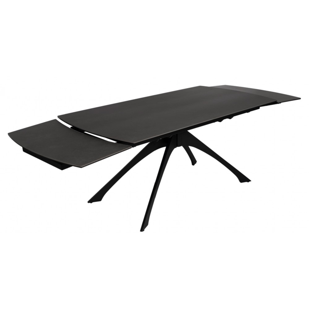 Ausziehbarer Tisch dunkelgrau Keramik Füße Metall 180-260 cm IXIA IXIA - 4