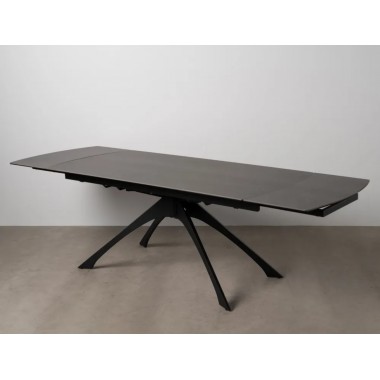 Tabela extensível escura cinza metal cerâmico pés 180-260 cm IXIA IXIA - 1 2
