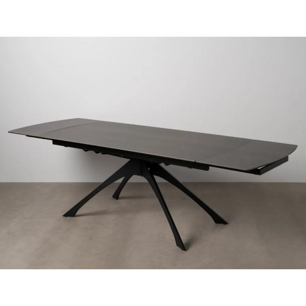 Ausziehbarer Tisch dunkelgrau Keramik Füße Metall 180-260 cm IXIA IXIA - 6