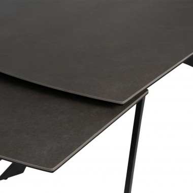 Mesa extensível cinza escuro pés de cerâmica Metal 180-260 cm IXIA IXIA - 10