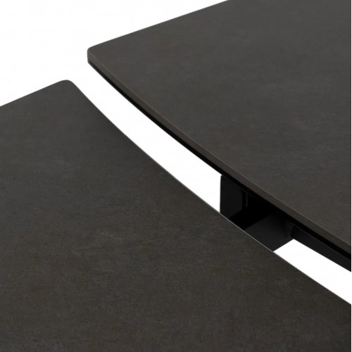 Ausziehbarer Tisch dunkelgrau Keramik Füße Metall 180-260 cm IXIA IXIA - 11