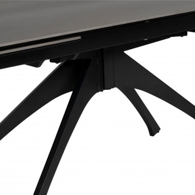 Mesa extensível cinza escuro pés de cerâmica Metal 180-260 cm IXIA IXIA - 13