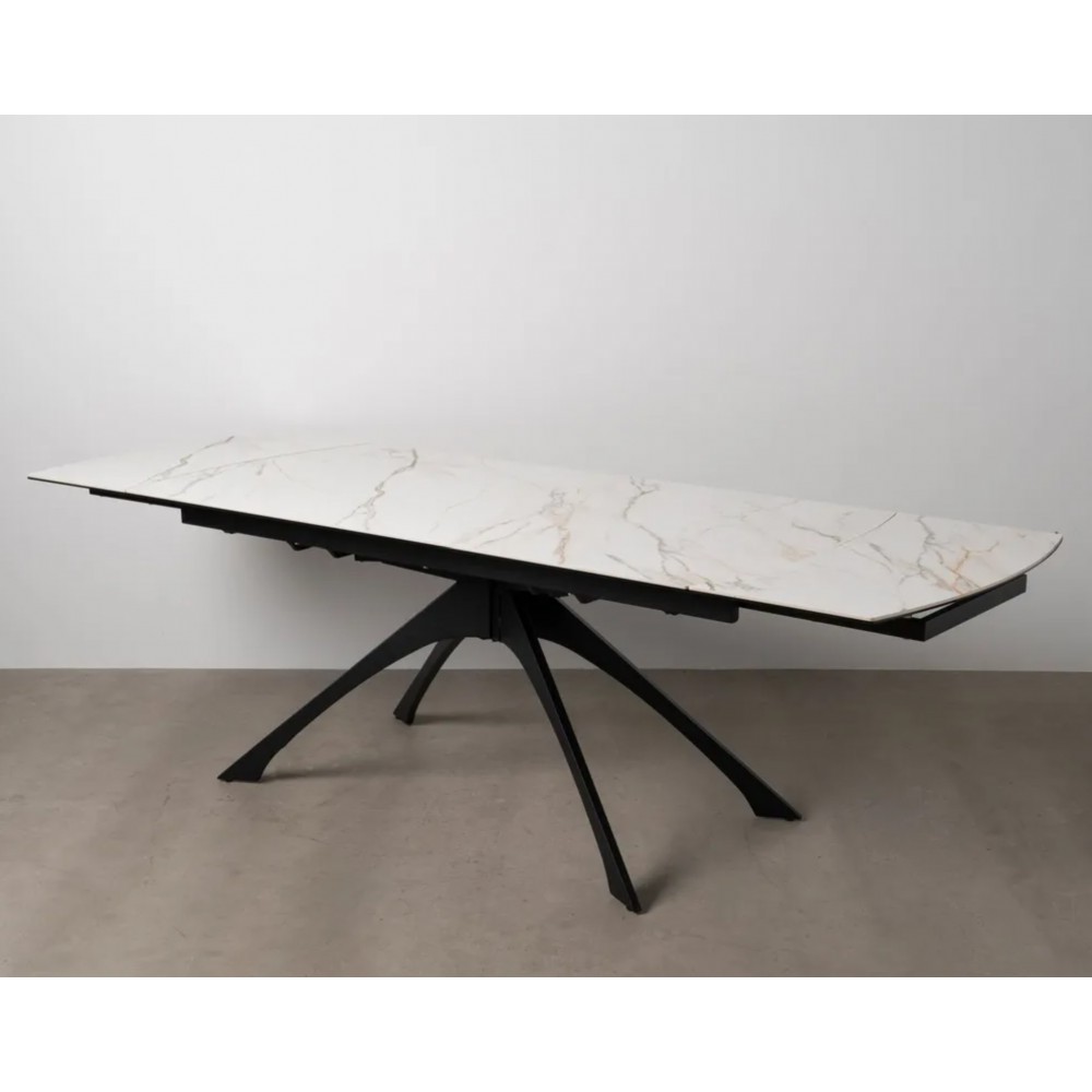 Mesa de estiramiento Pies de mármol blanco Metal 180-260 cm IXIA IXIA - 2