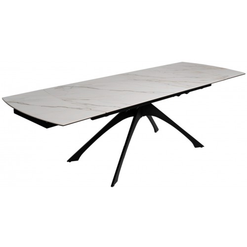 Stretch Tisch Weiß Marmor Füße Metall 180-260 cm IXIA IXIA - 7
