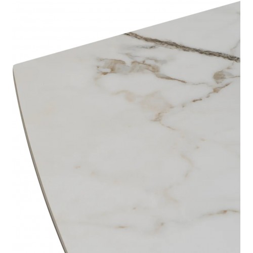 Mesa de estiramiento Pies de mármol blanco Metal 180-260 cm IXIA IXIA - 8