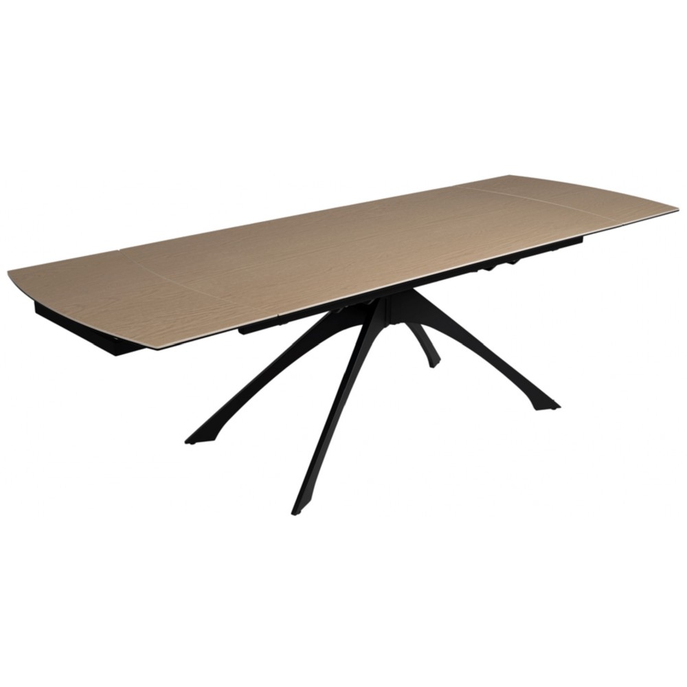 Ausziehbarer Tisch Keramik Aussehen Holzfuß Metall 180-260 cm IXIA IXIA - 7