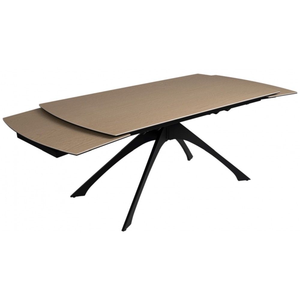 Verlengbare tafel Keramische vorm Houten voeten Metalen 180-260 cm IXIA IXIA - 5