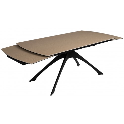 Ausziehbarer Tisch Keramik Aussehen Holzfuß Metall 180-260 cm IXIA IXIA - 5