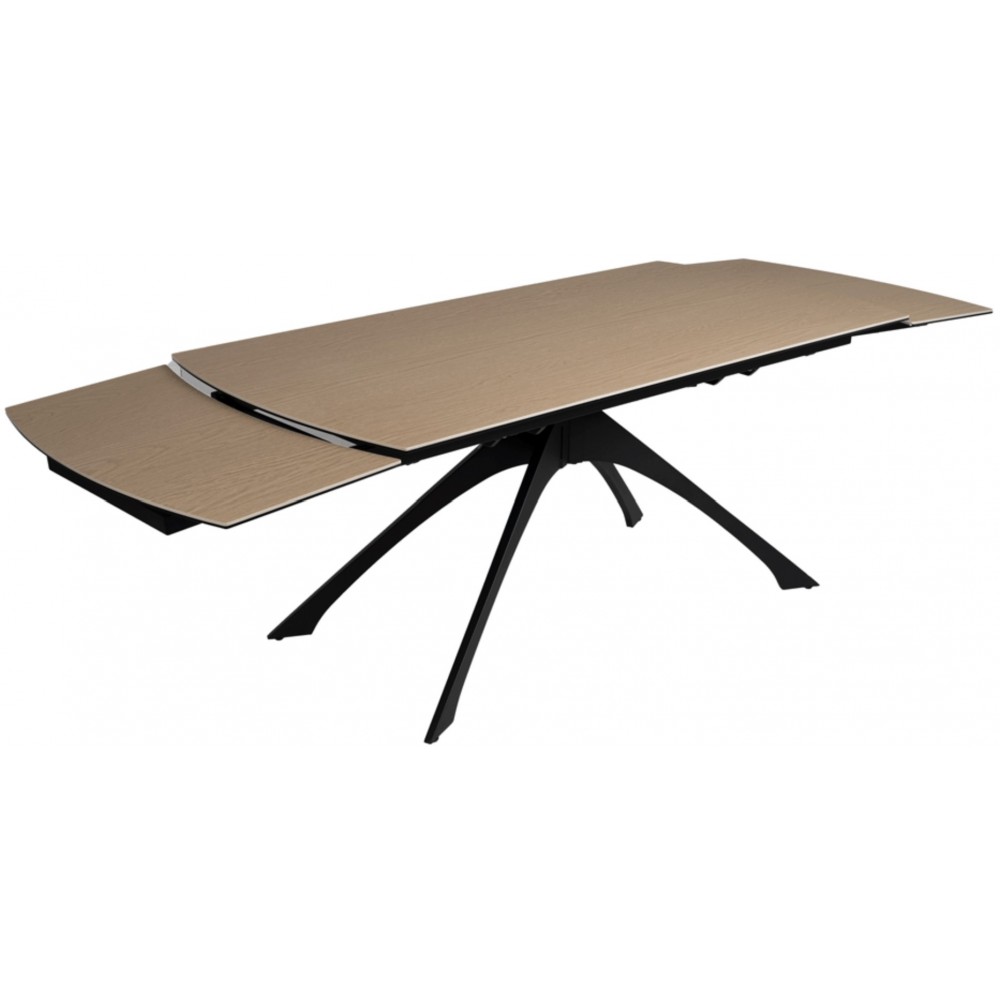 Ausziehbarer Tisch Keramik Aussehen Holzfuß Metall 180-260 cm IXIA IXIA - 6