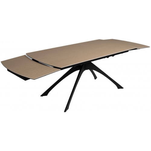 Ausziehbarer Tisch Keramik Aussehen Holzfuß Metall 180-260 cm IXIA IXIA - 6