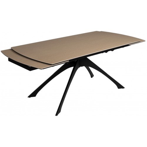 Extendable table Ceramic appearance Wood feet Metal 180-260 cm IXIA IXIA - 4