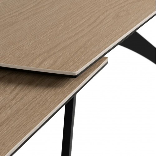 Ausziehbarer Tisch Keramik Aussehen Holzfuß Metall 180-260 cm IXIA IXIA - 9