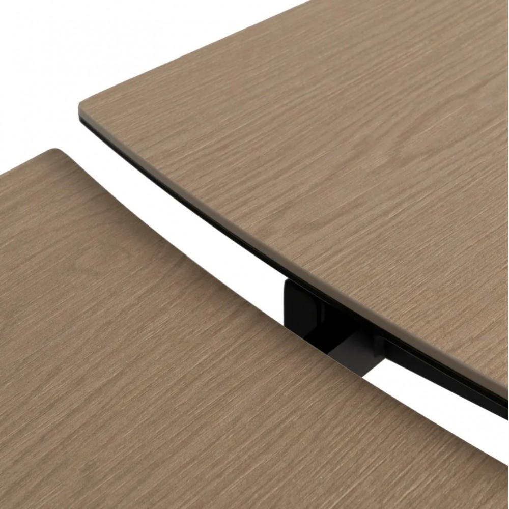Ausziehbarer Tisch Keramik Aussehen Holzfuß Metall 180-260 cm IXIA IXIA - 13