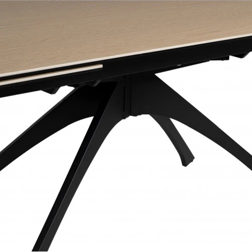 Ausziehbarer Tisch Keramik Aussehen Holzfuß Metall 180-260 cm IXIA IXIA - 14
