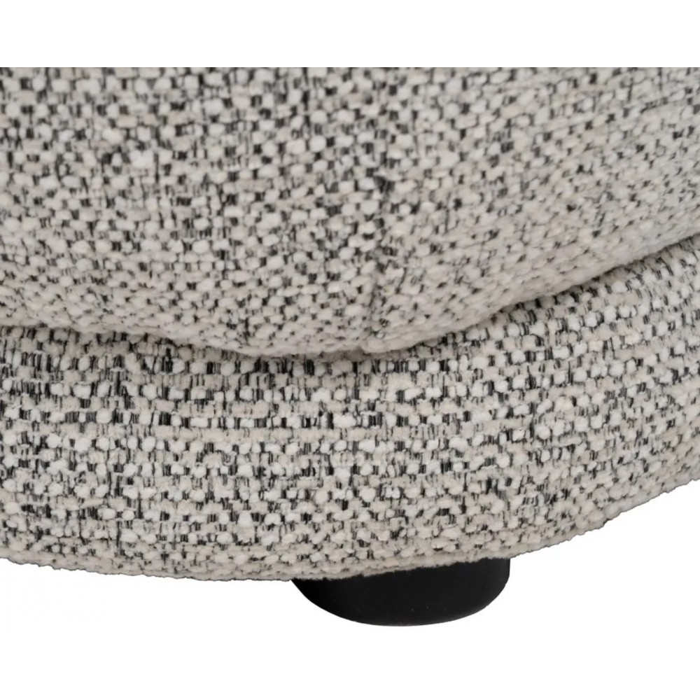Silla de comedor OVALY respaldo antracita y asiento claro IXIA — detalle de pata escultural
