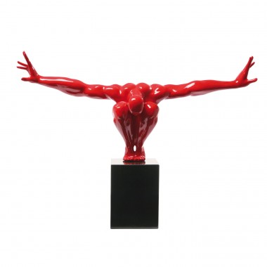 Projeto de Kare do homem vermelho da estátua do atleta Kare design - 1