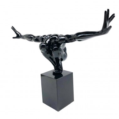 Statue athlète noir 75cm KARE DESIGN Kare design - 1 2