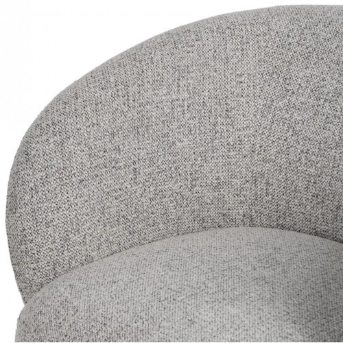 Living-room chair in light grey fabric NOBU IXIA IXIA - 5