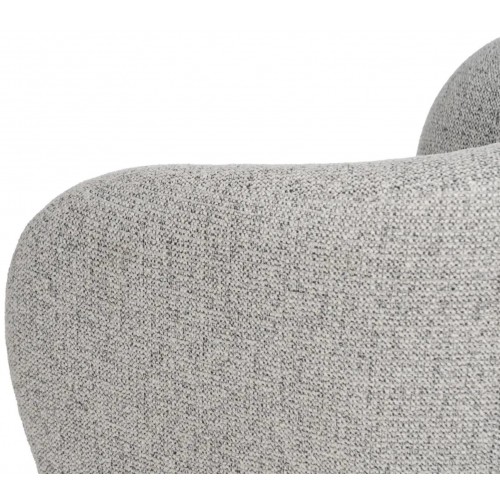 Silla de salón en tejido gris claro NOBU IXIA IXIA - 10