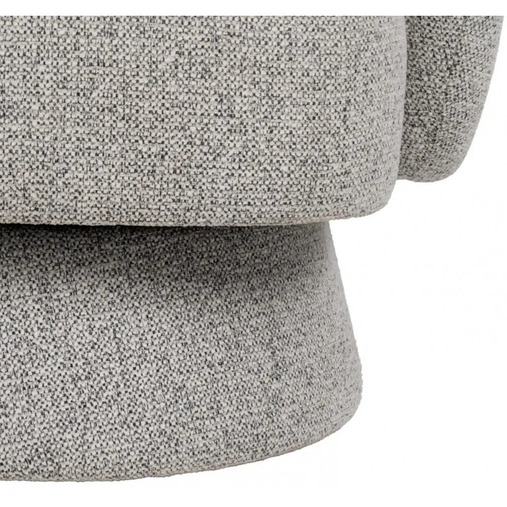 Silla de salón en tejido gris claro NOBU IXIA IXIA - 11