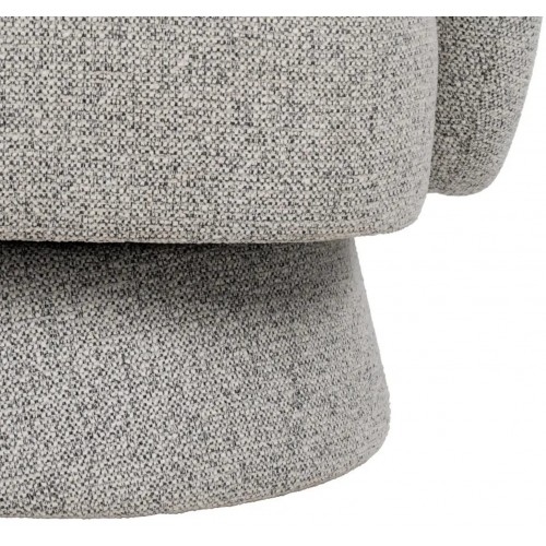 Living-room chair in light grey fabric NOBU IXIA IXIA - 11