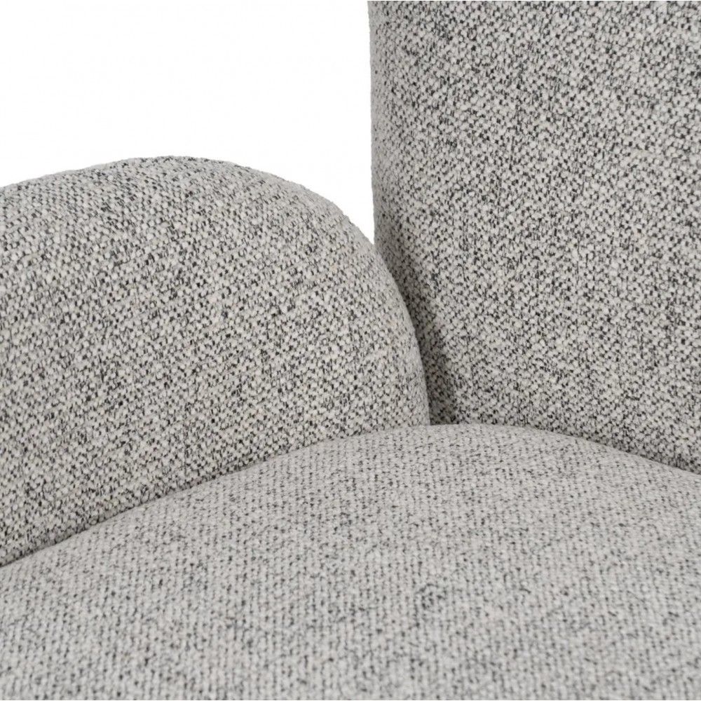 Fauteuil pivotant en tissu gris clair LUNARA IXIA IXIA - 9