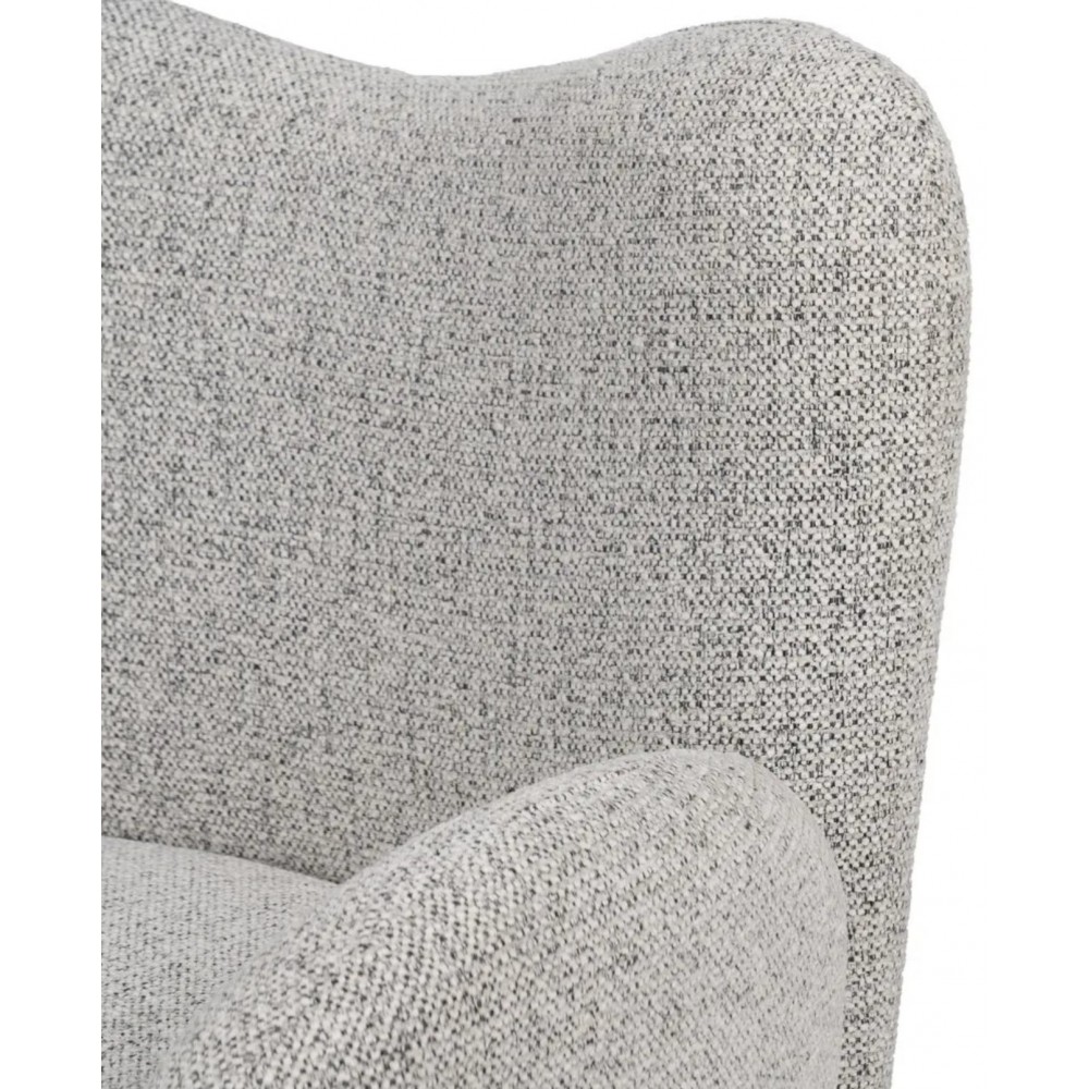 Fauteuil pivotant en tissu gris clair LUNARA IXIA IXIA - 10