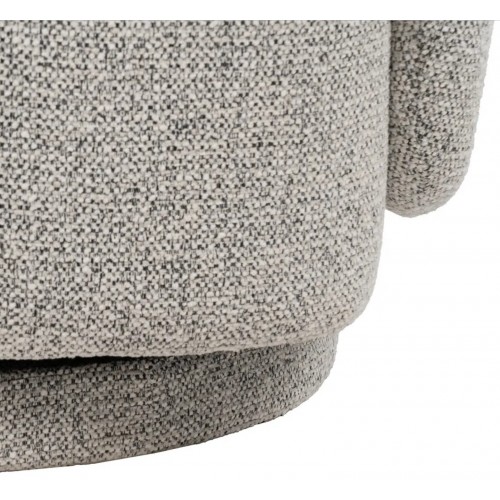 Fauteuil pivotant en tissu gris clair LUNARA IXIA IXIA - 14