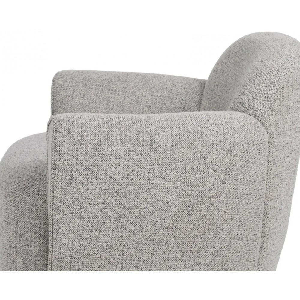 Fauteuil club en tissu Gris Clair BOLMA IXIA IXIA - 8