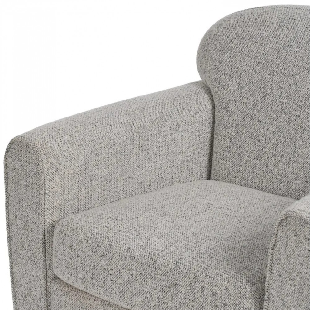 Silla club en tejido gris claro BREST IXIA IXIA - 7