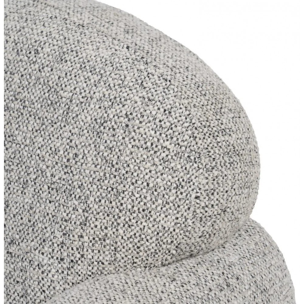 Club chair in light grey fabric BREST IXIA IXIA - 9