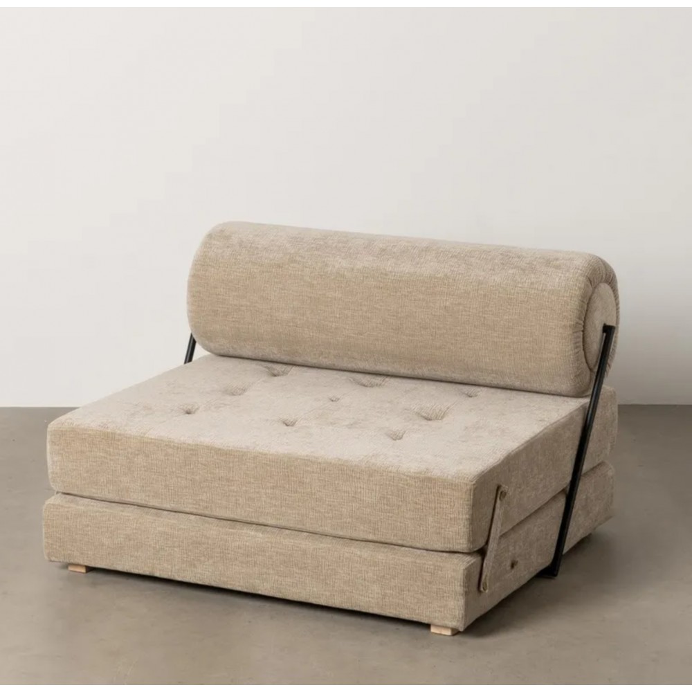 Cabrio Sofa Stoff beige 101cm ROLLY IXIA IXIA - 4