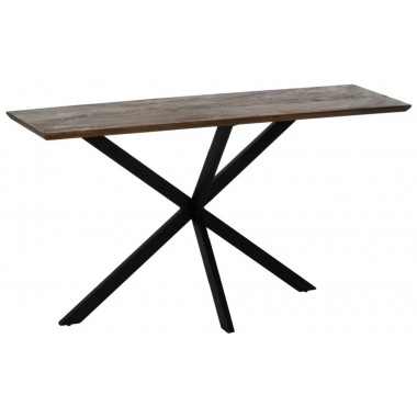Console de madeira de manegrogênio metálico cruzado 130cm IXIA IXIA - 1