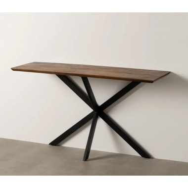 Console in legno di mango piedi in metallo 130 cm IXIA IXIA - 1 2