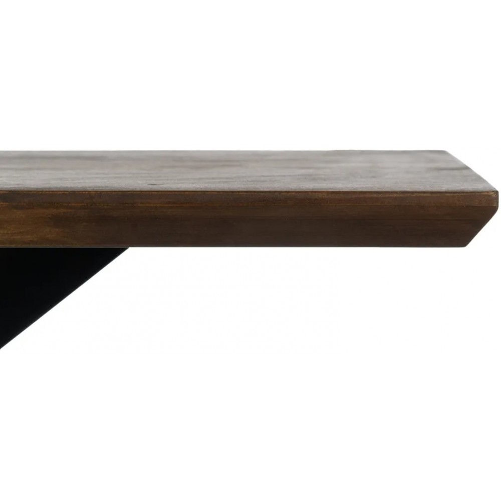 Console bois de manguier pieds métal croisés 130cm IXIA IXIA - 5
