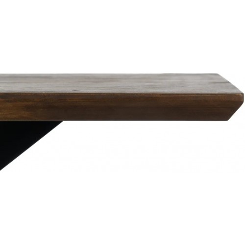 Console bois de manguier pieds métal croisés 130cm IXIA IXIA - 5