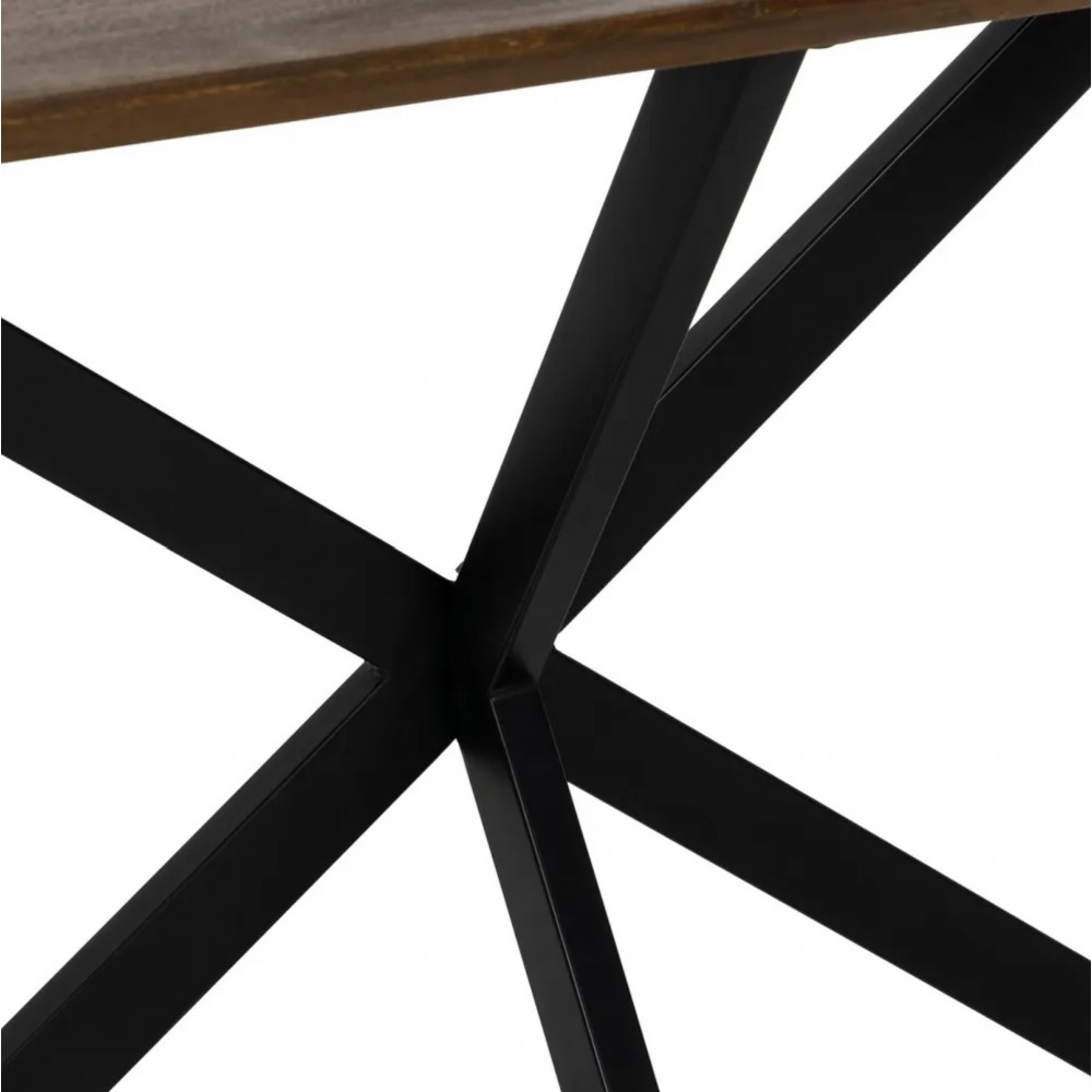 Console bois de manguier pieds métal croisés 130cm IXIA IXIA - 6